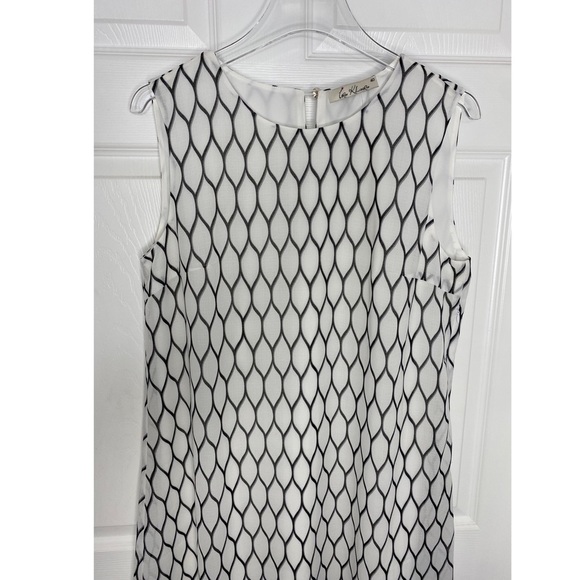 Irene Klairie Silk-Blend Sleeveless Shift Mini Dress Sz 40 - Picture 11 of 16